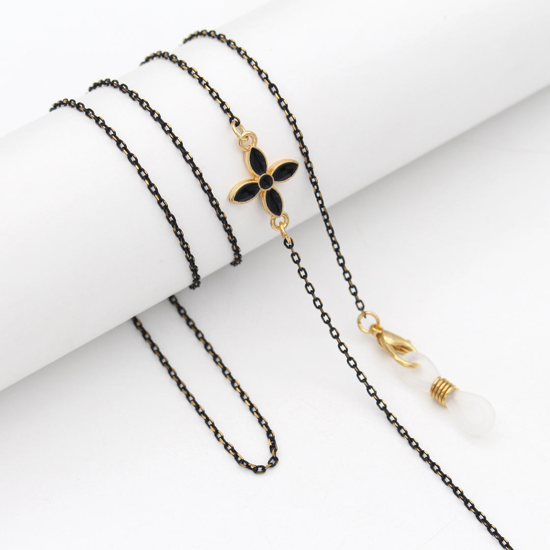 Elegante Perlen-akzentuierte Brillenbandkette Karnz