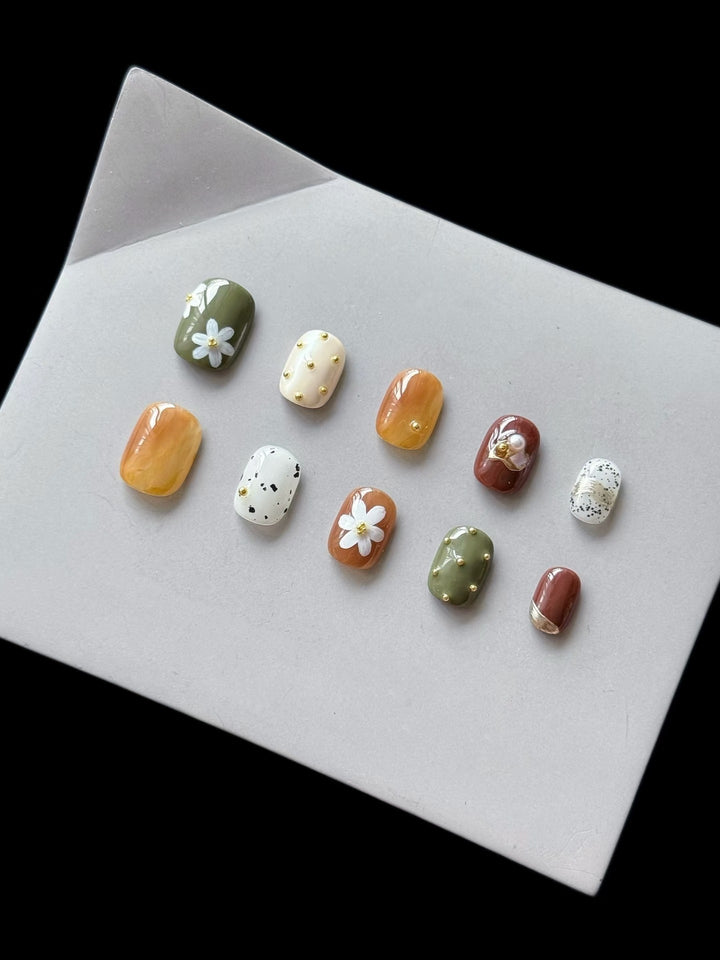 Künstlerisches Press-On Nageldesign Set  1791773005