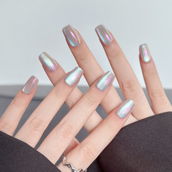 Iridescent Press-On Nagelkunst Set