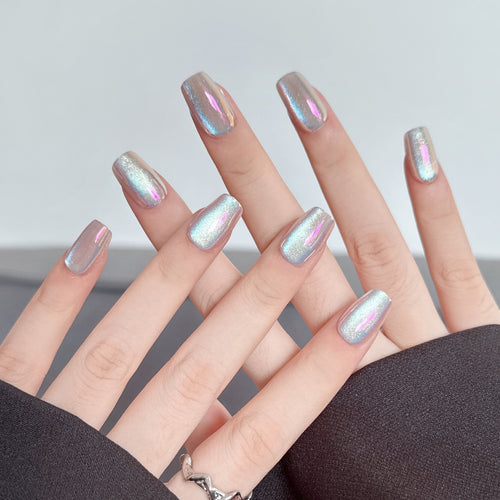 Iridescent Press-On Nagelkunst Set