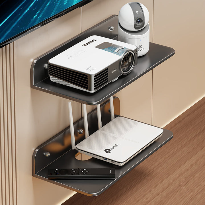 Wandmontage Schwebendes AV-Regal für Projektor und Router