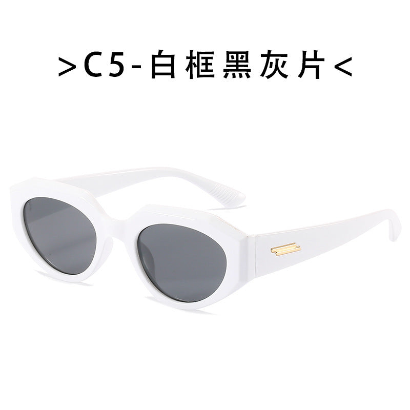 Damen geometrische Cat-Eye Sonnenbrille Karnz