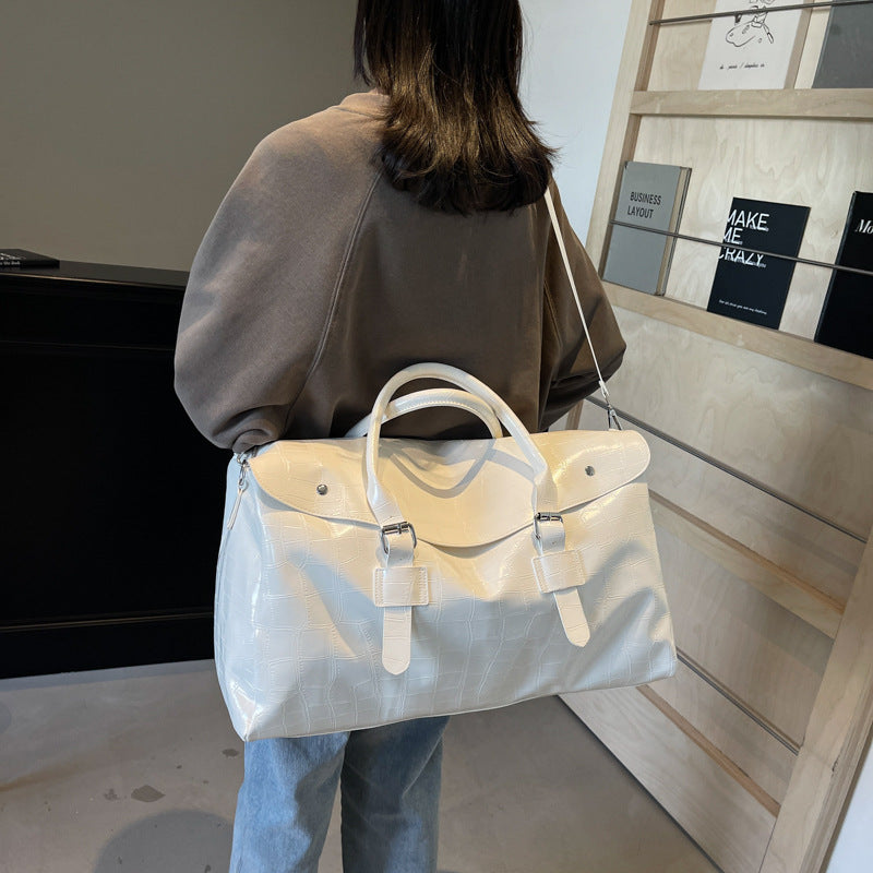Krokodilstruktur Luxus Reise Duffle Tasche Karnz