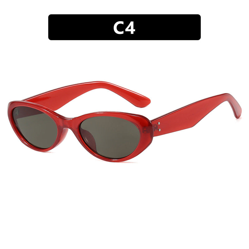 Damen modische Cat-Eye Sonnenbrille mit hochwertigem Kunststoffrahmen und UV-Schutz Karnz