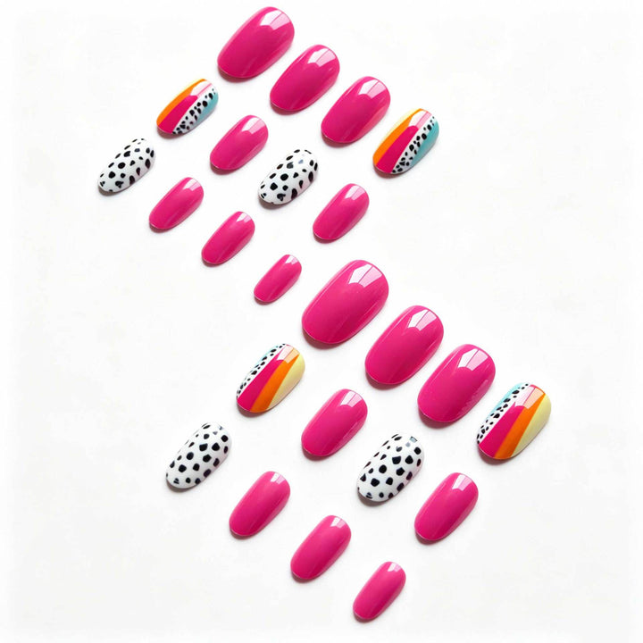 Kreative Abstrakte Nagelkunst