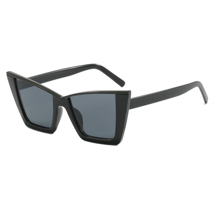 Damen quadratische Sonnenbrille mit goldenen Details Karnz