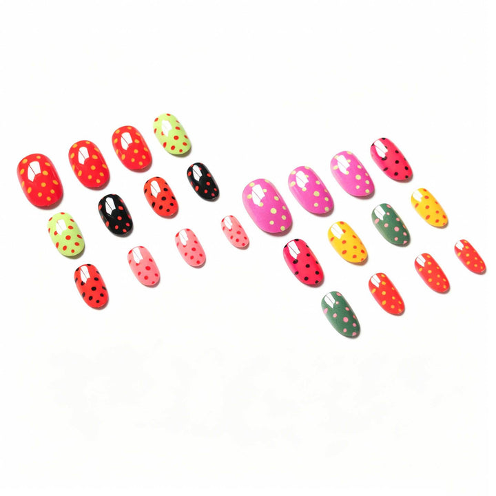 Künstlerisches Polka-Dot-Nagelkunst-Design-Kit