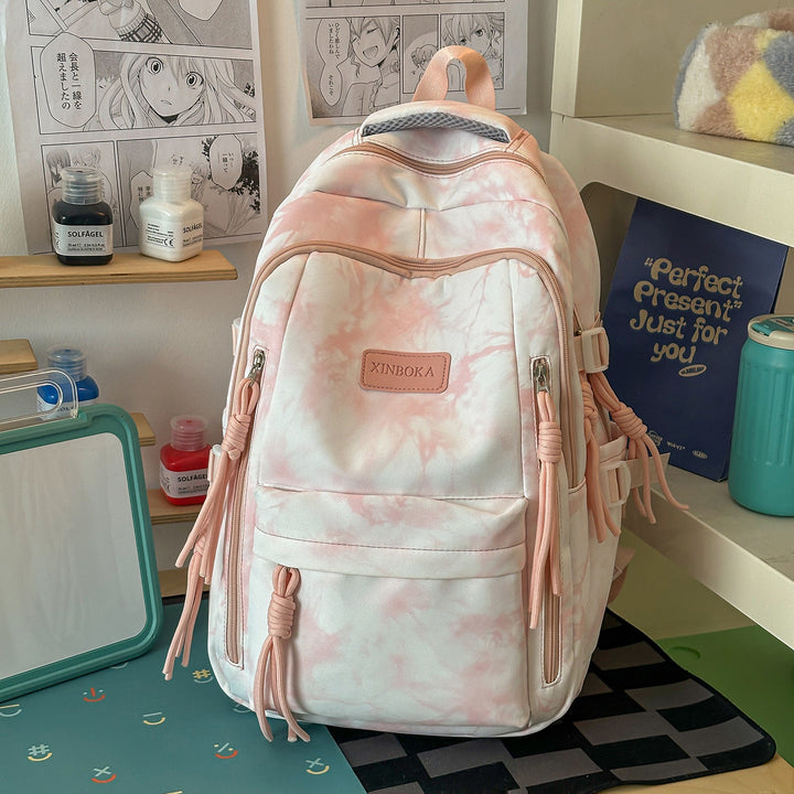 Trendige Marmor-Muster-Rucksack Karnz