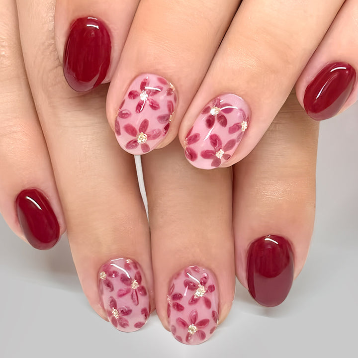Florales Gel-Nagelkunst-Kit Karnz