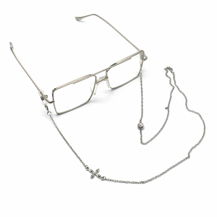 Premium Silber Geschichtete Brillen Kette Karnz