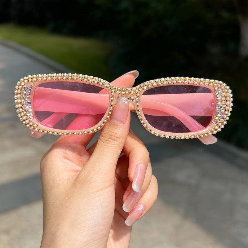Rhinestone-besetzte modische Sonnenbrille Karnz