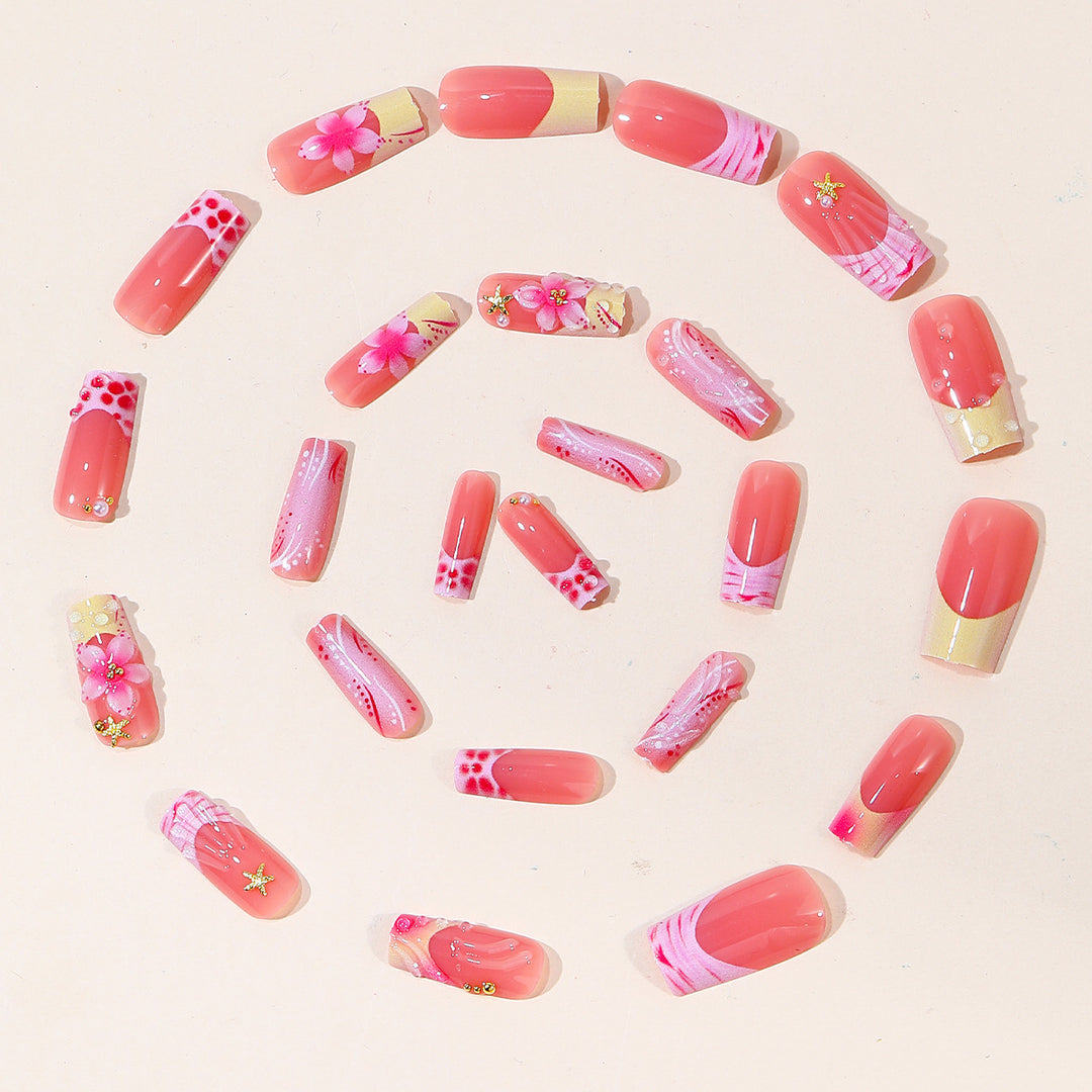 Artistic Floral Nail Art Set Karnz