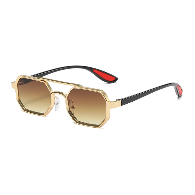 Damen modische Designer-Sonnenbrille mit exklusivem achteckigem Rahmen Karnz