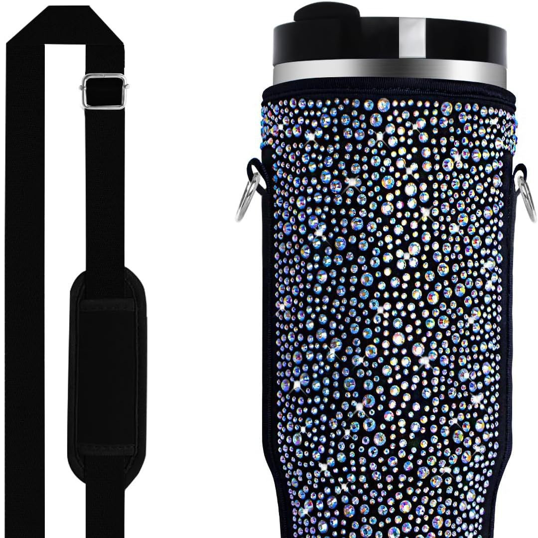 Damen Wasserflaschenhalter mit funkelnden Strasssteinen Karnz