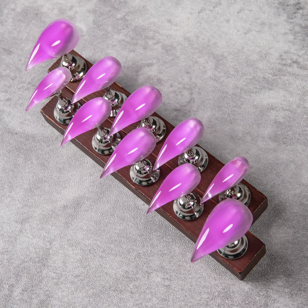 Glänzende Stiletto Druck-Nagelspitzen Set