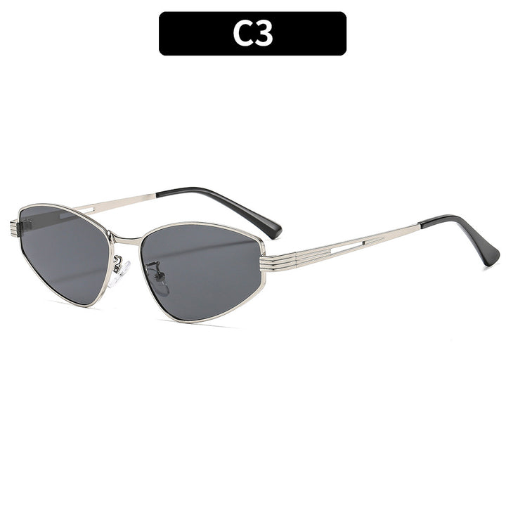 Chic geometrische Katzenaugen-Sonnenbrille