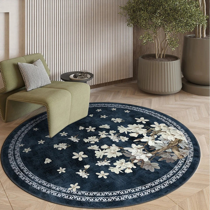 Künstlerischer floraler Teppich