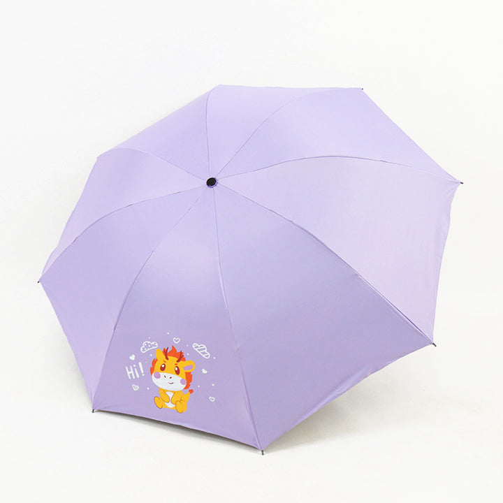 Damen Falt-Regenschirm mit lustigem Tierdesign Karnz