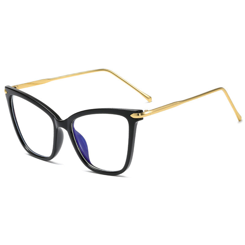 Damen Cat-Eye Brille mit filigranem Metallrahmen Karnz