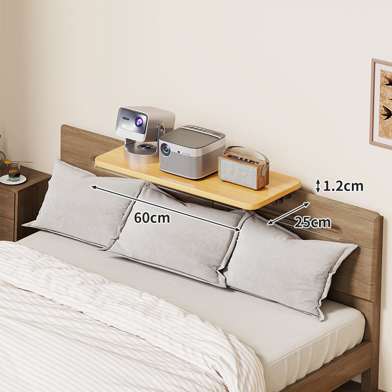 Slim Floating Kopfteil Nachttischregal mit ultra-dünnem Profil und abgerundeten Ecken