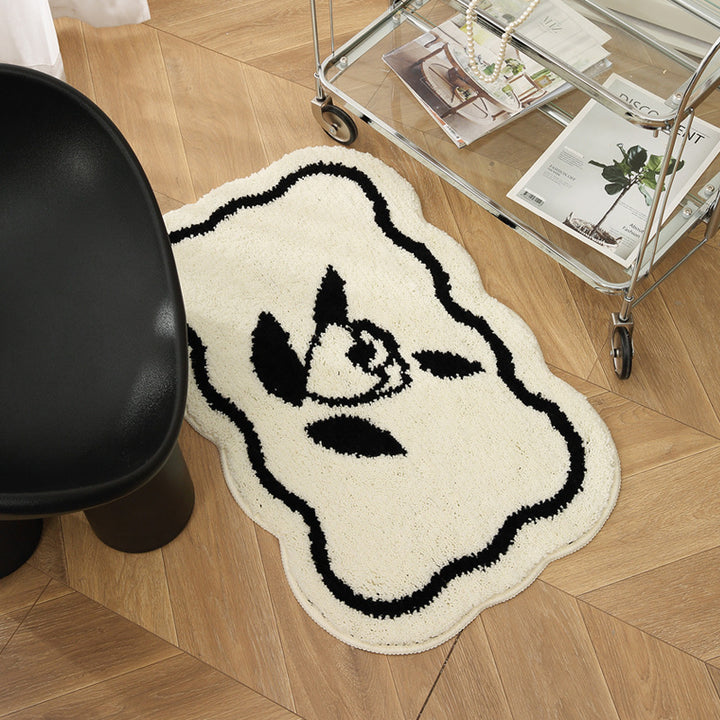 Herzförmige dekorative Badmatte Karnz