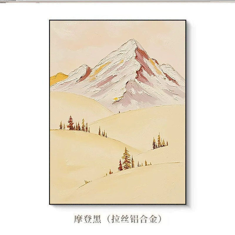 Berglandschaft Texturierte Leinwand Kunstwerk
