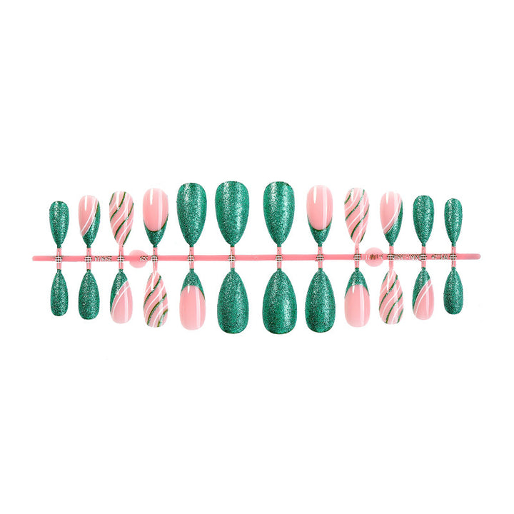 Glitzerndes Ombre Presse-Fingerna Set Karnz