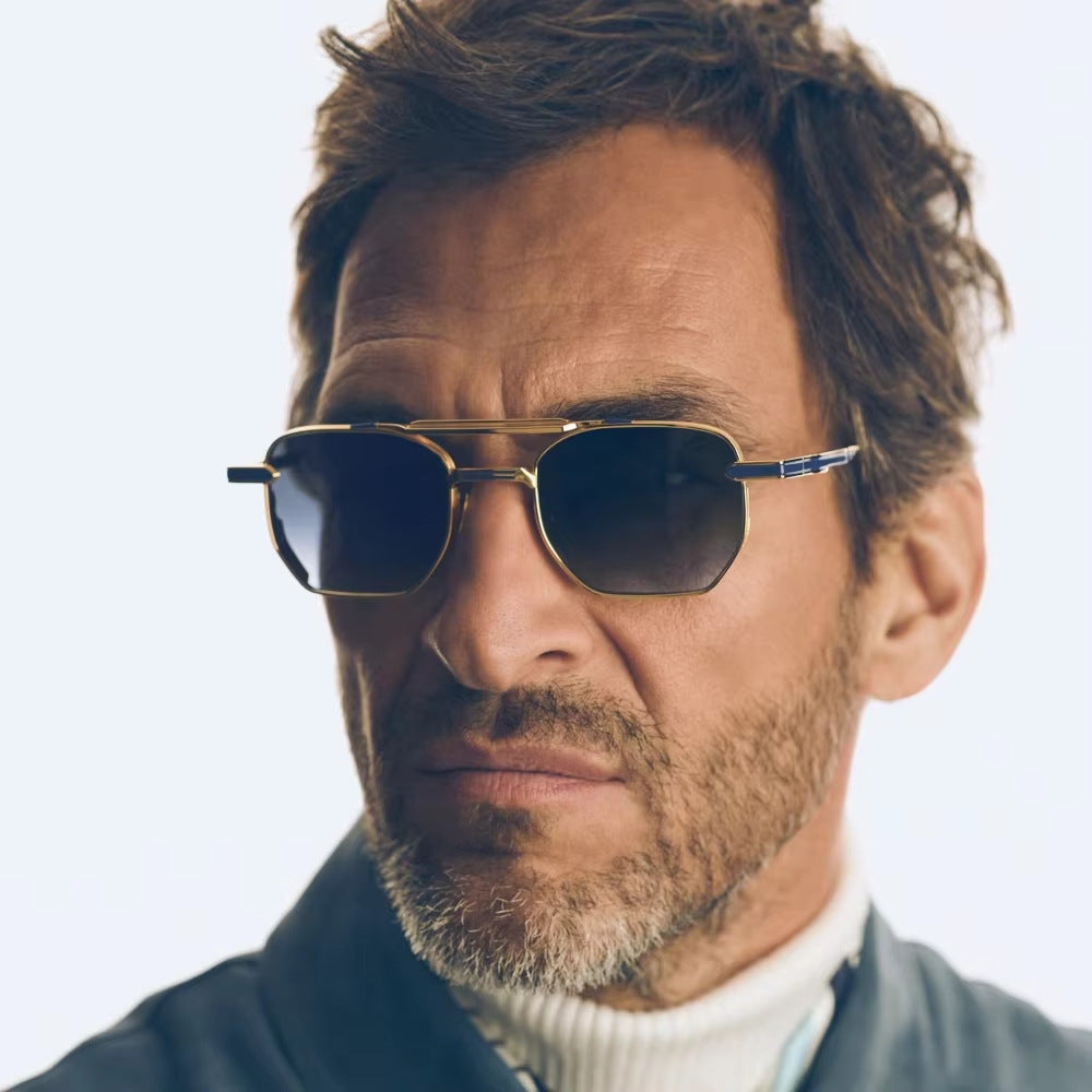 Damen Designer Sonnenbrille mit einzigartigem Rahmen und polarisierten Gläsern Karnz