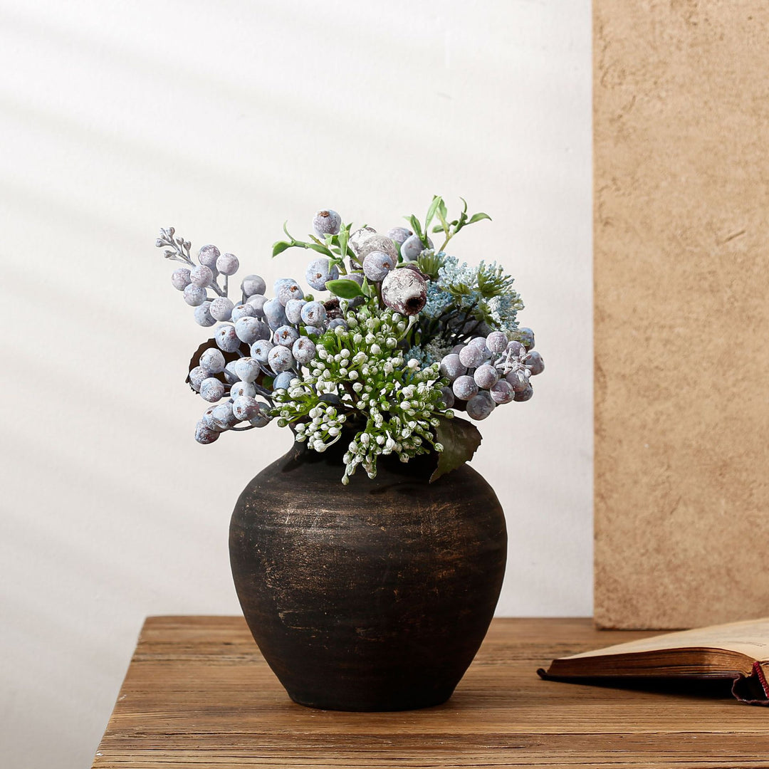 Handgefertigte Terrakotta Vase Karnz