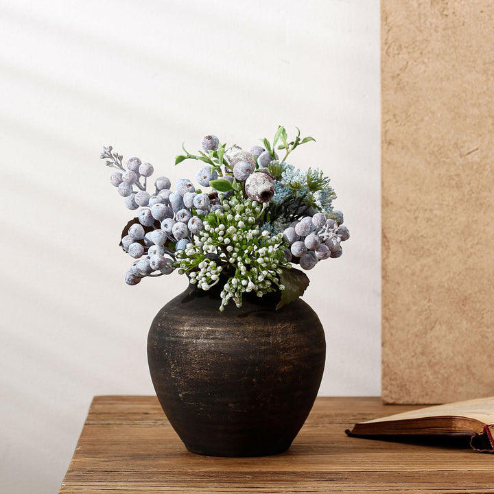 Handgefertigte Terrakotta Vase Karnz