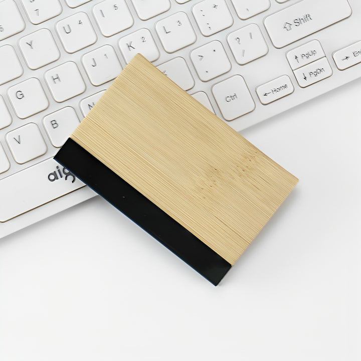 Premium Holz-inspiriertes Geldbörse Kartenhalter