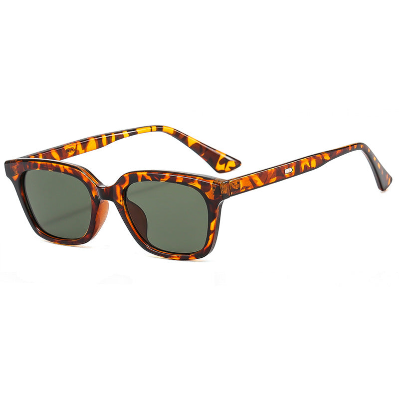Damen trendige Sonnenbrille mit breitem, eckigem Rahmen Karnz
