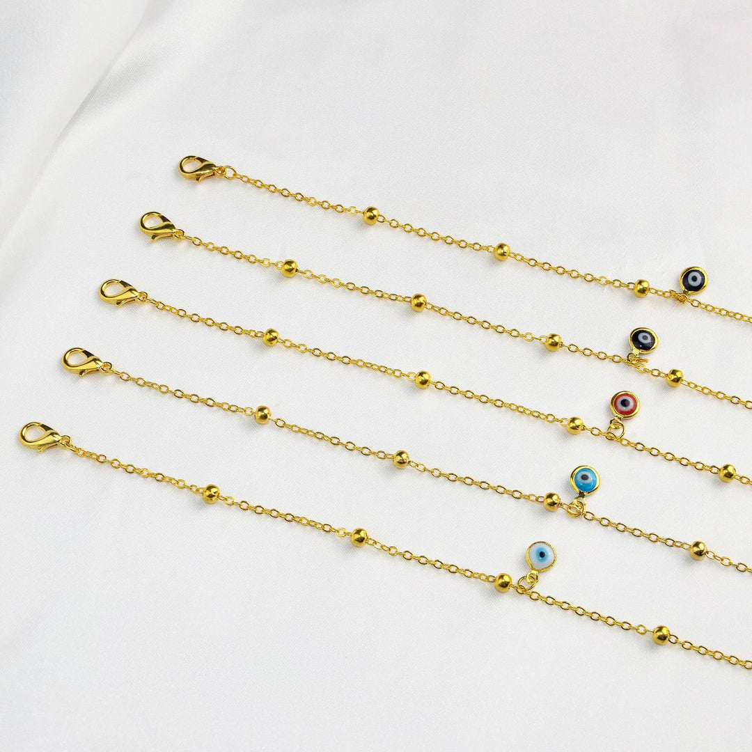 Delicate Evil Eye Anklet Karnz