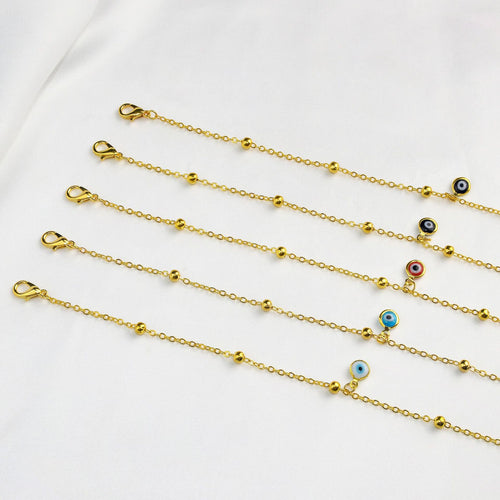 Delicate Evil Eye Anklet Karnz