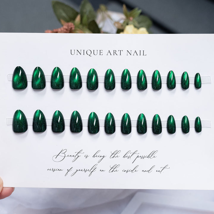 Glänzendes, langanhaltendes Press-On-Nagelset