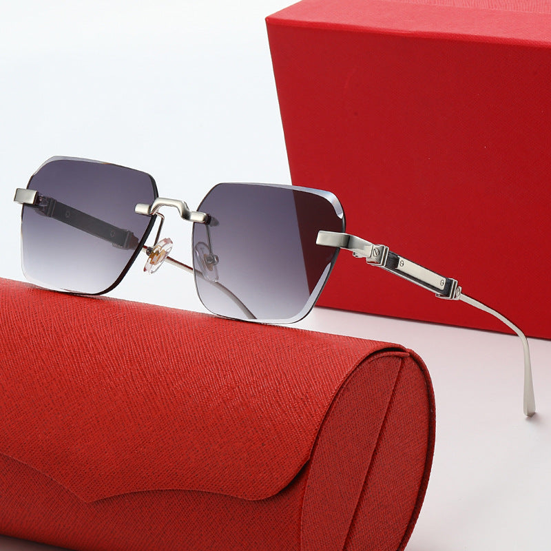 Damen modische Sonnenbrille mit stylischem quadratischen Rahmen Karnz
