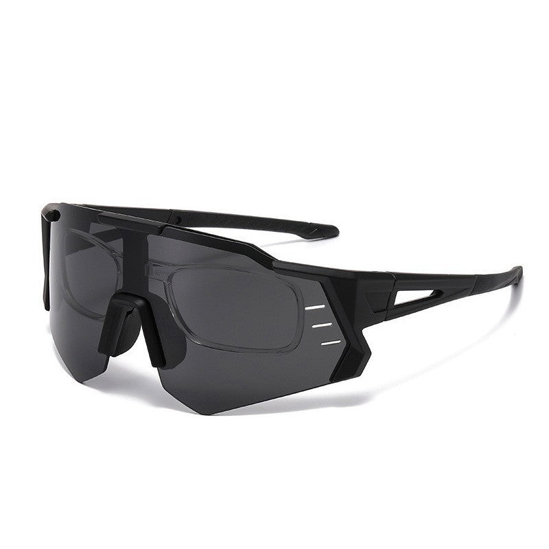 Damen Sportliche Rennsonnenbrille mit verstellbarem Nasenpad und hochwertigem UV-Schutz Karnz