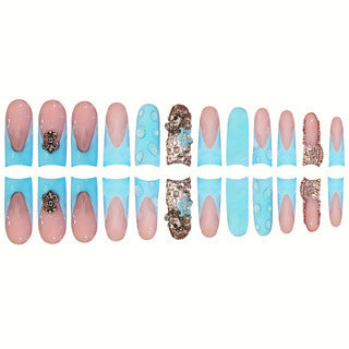 Dekoratives Press-On Nagelkunst Set Karnz