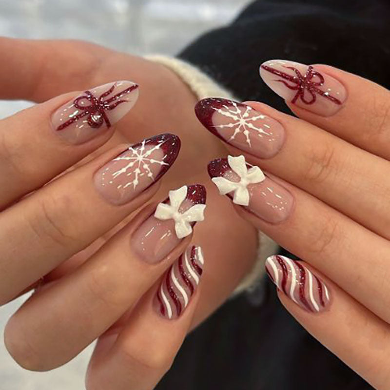 Festliches Press-On Nagelset