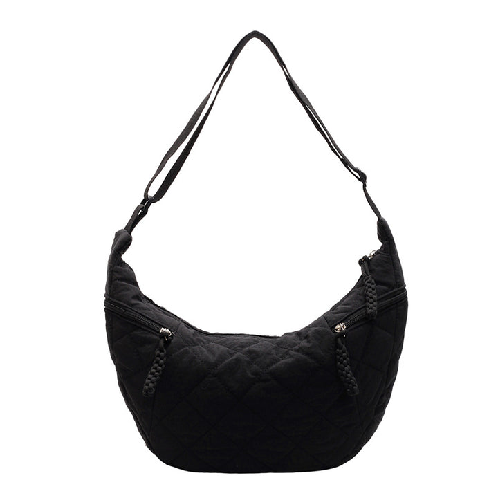 Gepolsterte weiche Stoff Hobo-Handtasche Karnz