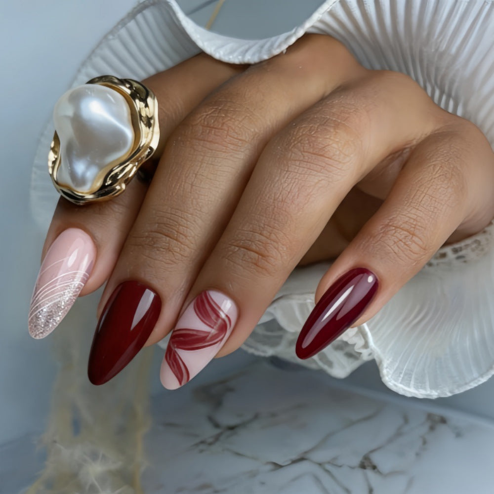 Elegante Design Kunstnägel Karnz