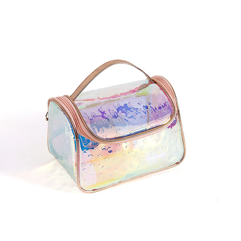 Stylische transparente Kosmetiktasche