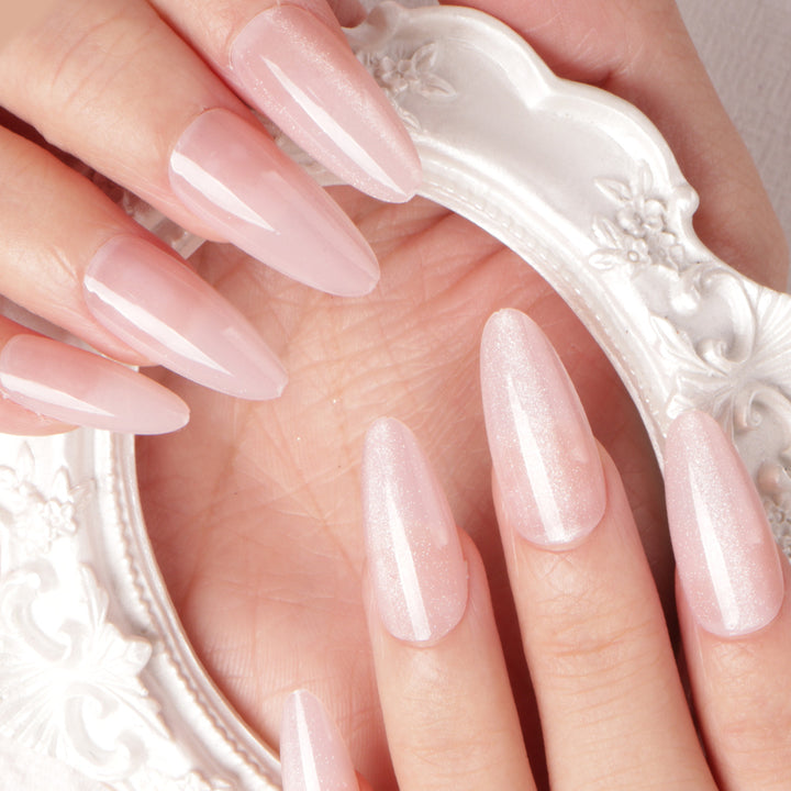 Glänzende Stiletto Press-On-Nagelverlängerungen Karnz