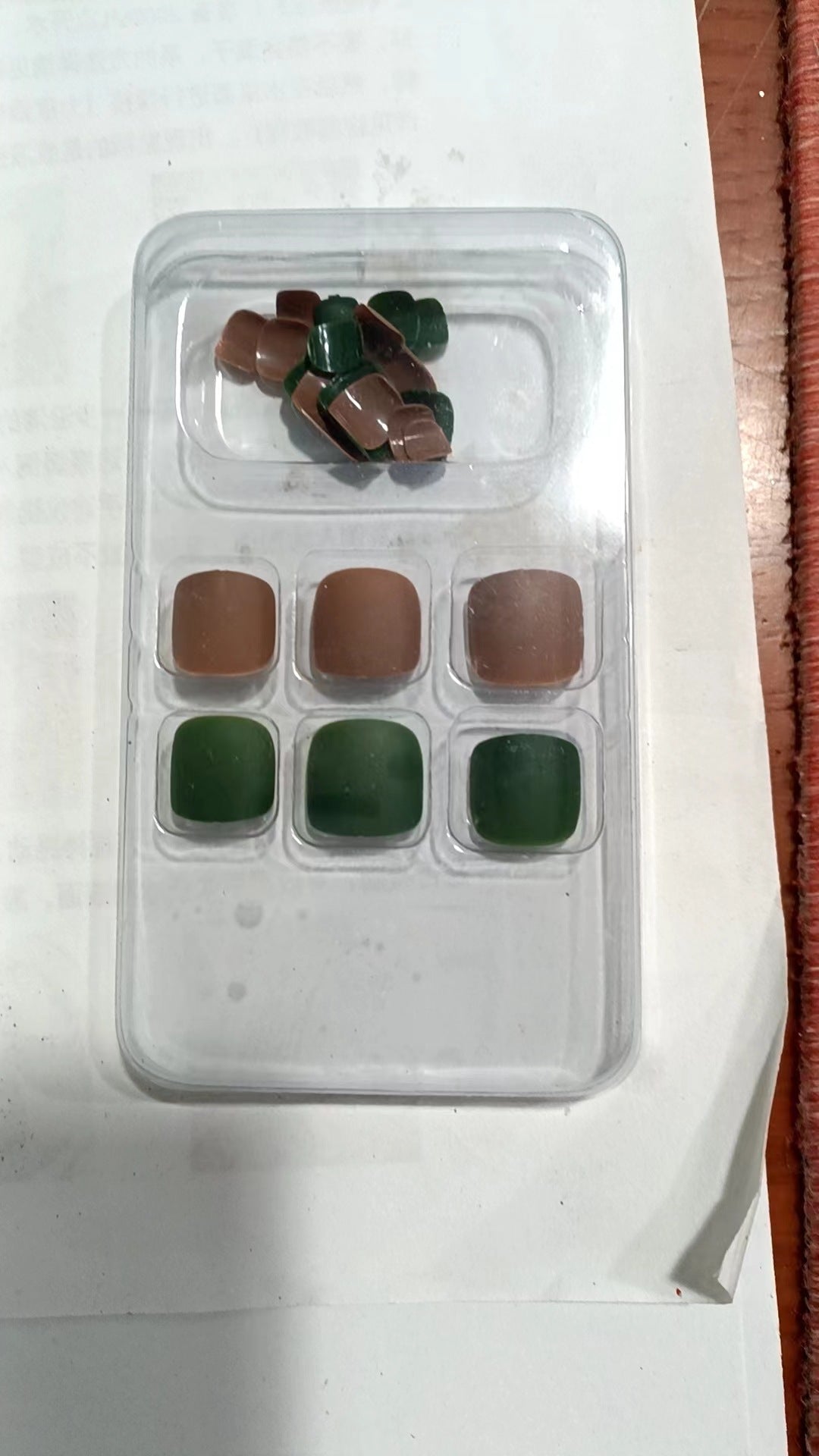 Dekorative Press-On Nagelset Karnz