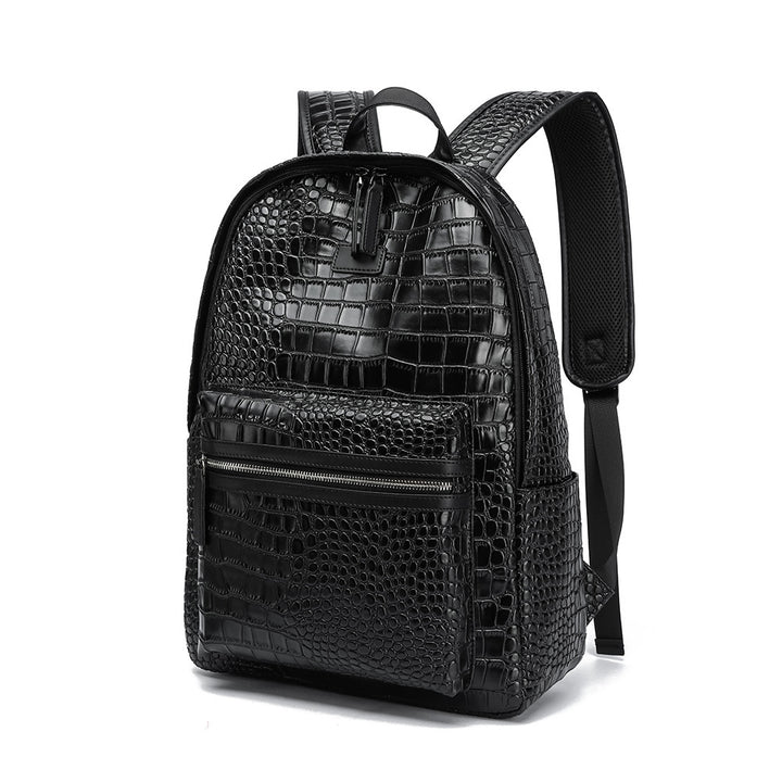 Eleganter Rucksack Im Krokodil-Look Karnz