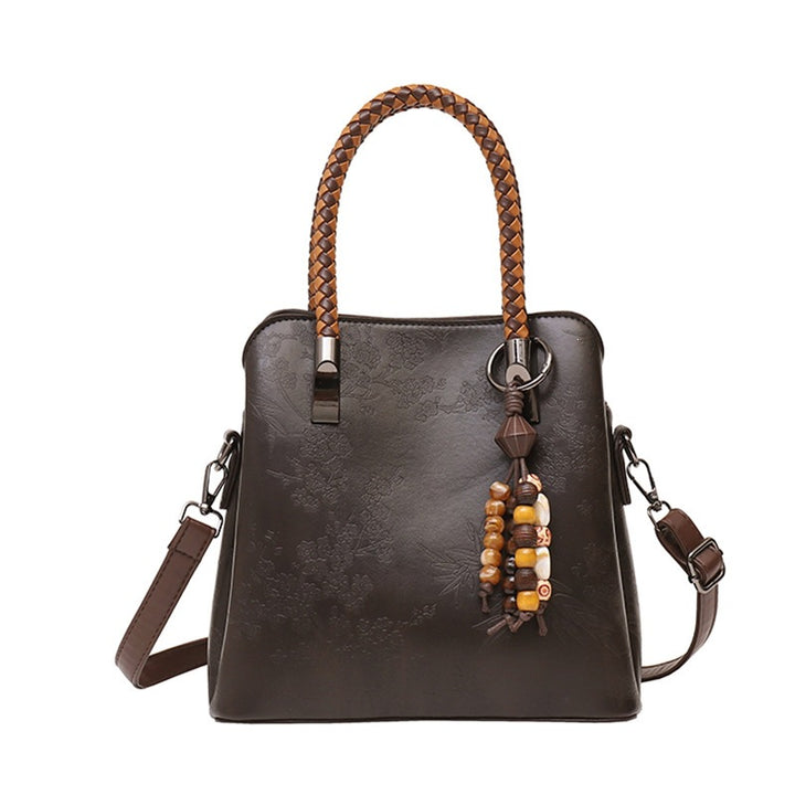 Elegante Handgefertigte Floral Prägung Tragetasche