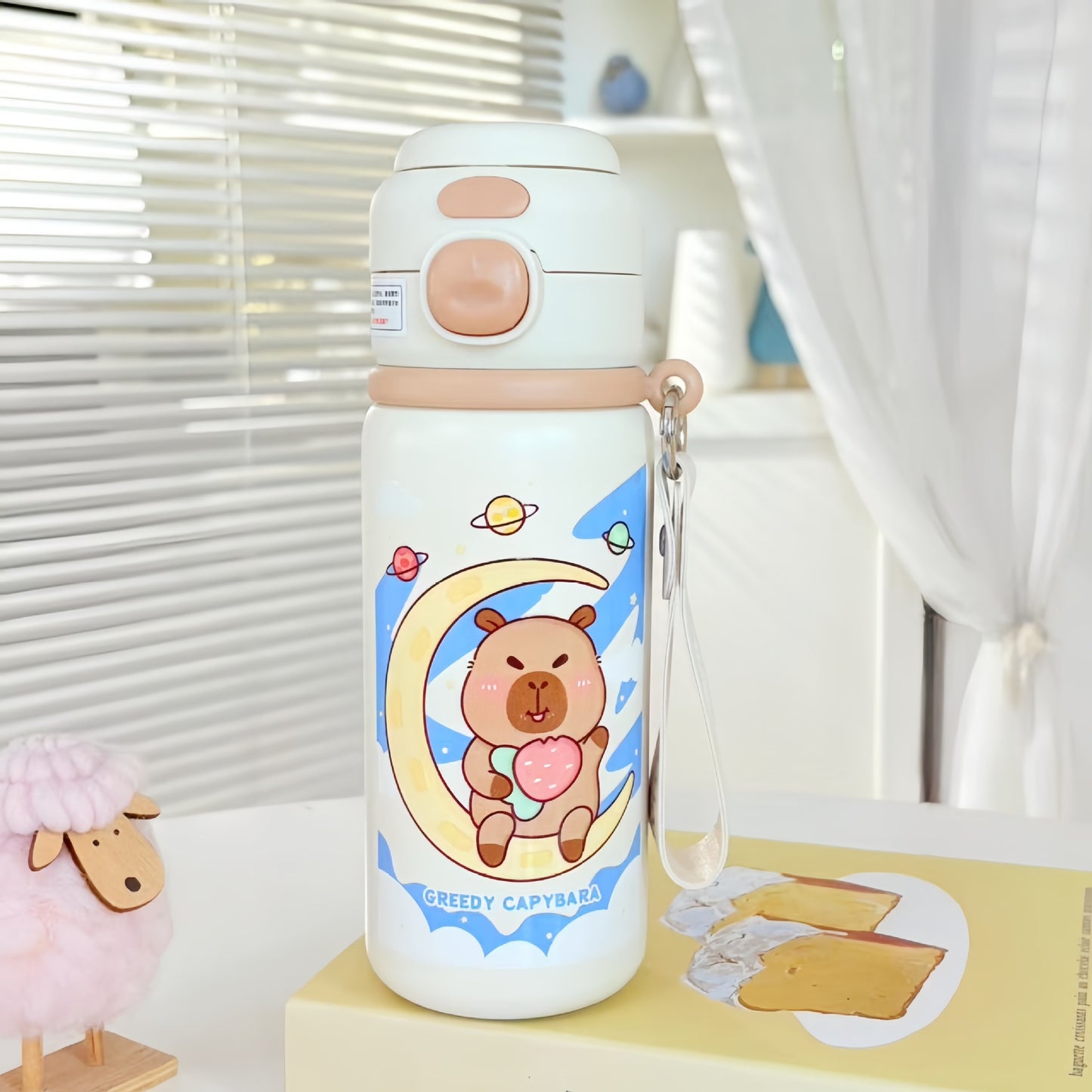 Damen Isolierte Trinkflasche mit süßem Tiermotiv Karnz