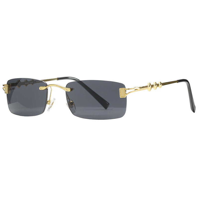 Damen modische Retro-Sonnenbrille mit luxuriösem Metallrahmen und polarisierenden Gläsern Karnz