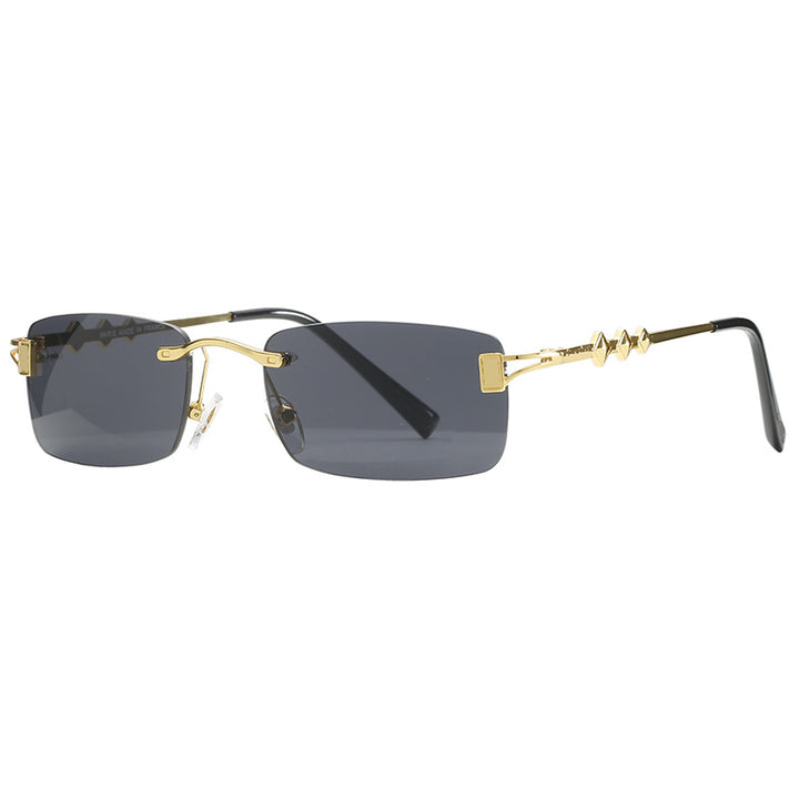 Damen modische Retro-Sonnenbrille mit luxuriösem Metallrahmen und polarisierenden Gläsern Karnz