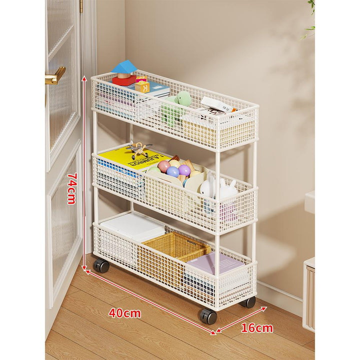 Slim Vertikaler Netzkorb Organizer Regalsystem für enge Räume